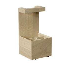table caddy VALO | 3 compartments | oak wood with wooden handle product photo