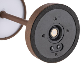 rechargeable table lamp MERLE MICRO brown H 200 mm product photo  S