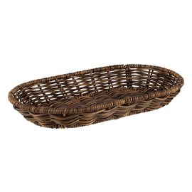 table basket | bread basket brown oval | 280 mm x 160 mm H 40 mm product photo