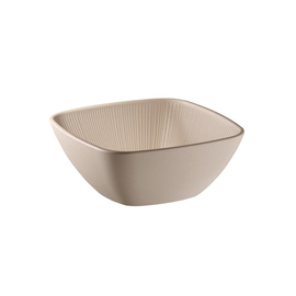 bowl NERO melamine beige square | 1.5 ltr L 195 mm x 195 mm H 80 mm product photo