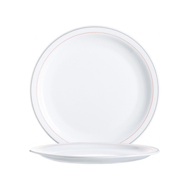 plate flat Ø 195 mm HOTELIERE VALERIE tempered glass product photo