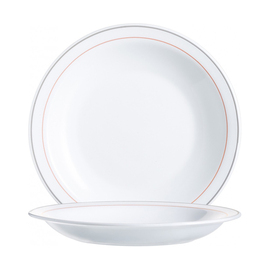 plate deep Ø 225 mm HOTELIERE VALERIE tempered glass product photo
