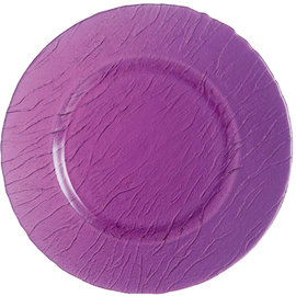 underplate MINERALI COLOR STUDIO | tempered glass purple  Ø 320 mm product photo