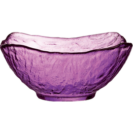 bowl MINERALI COLOR STUDIO glass purple with relief  L 124 mm  B 124 mm  H 56 mm product photo