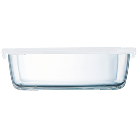 storage container 1.97 ltr with lid FOOD BOX glass rectangular 247 mm x 182 mm H 72 mm product photo