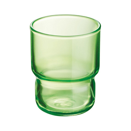 stacking cup 16 cl LOG Green glass Ø 63 mm H 80 mm product photo