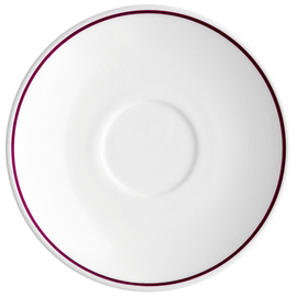 CLEARANCE | saucer RESTAURANT BORDEAUX | tempered glass | narrow colour rim Ø 140 mm product photo