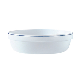 Stacking tray with flat bottom, Restaurant Delft White, capacity 110 cl, Ø 193 mm, height 57 mm, weight 560 g product photo