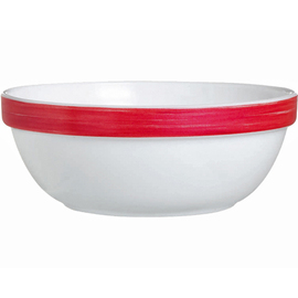 stacking bowl 270 ml BRUSH CHERRY tempered glass Ø 120 mm H 47 mm product photo