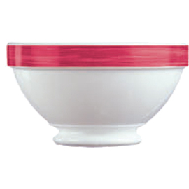 soup bowl RESTAURANT BRUSH CHERRY 510 ml tempered glass colored rim  Ø 132 mm  H 74 mm product photo