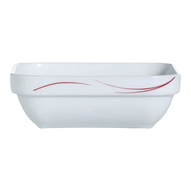 stacking bowl TORONTO PIMENT 220 ml tempered glass fine line  L 110 mm  B 110 mm  H 36 mm product photo