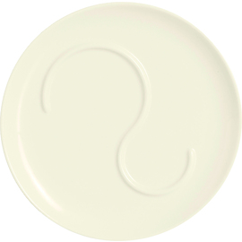 CLEARANCE | saucer FJORDS porcelain cream white Ø 160 mm product photo