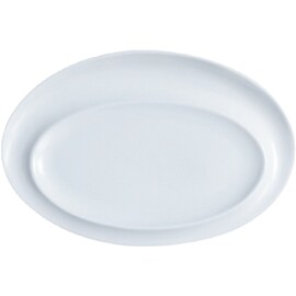 CLEARANCE | plate SCENARI porcelain cream white oval | 340 mm  x 260 mm product photo