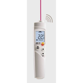 infrared temperature measuring device testo 826-T2 with Topsafe protective cover | -50°C to + 300°C incl. Batteries | bracket product photo