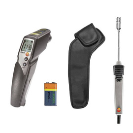 infrared thermometer set testo 830-T4 with surface temperature sensor | -50°C to +500°C incl. protective cover | batteries | temperature control protocol product photo