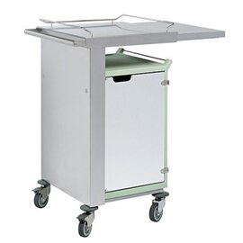 breakfast trolley 6 GN1/1  • steel coloured doors  • sliding board product photo