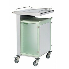 breakfast trolley 6 GN1/1  • stainless steel cladding  • transparent doors  • sliding board product photo