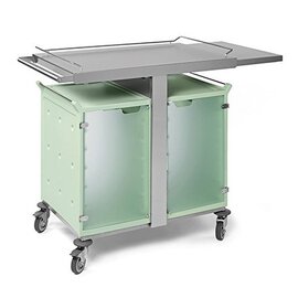 breakfast trolley 2 x 6 GN1/1  • transparent doors  • sliding board product photo