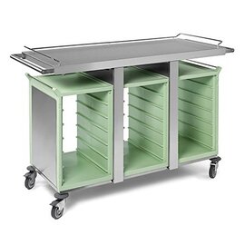 breakfast trolley 3 x 6 GN1/1  • stainless steel cladding product photo