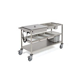 food serving trolley heatable  • 2 basins product photo