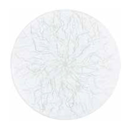plate NUIT D'ORAGE | white | flat | glass Ø 280 mm product photo