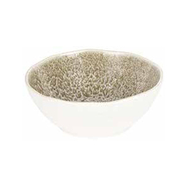 bowl POKE GAÏA | stoneware | beige | white with decor | 900 ml Ø 180 mm product photo