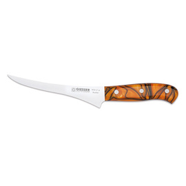 fish filetting knife | boning knife PREMIUMCUT Filet No 1 Spicy Orange | blade length 17 cm slightly flexible | curved product photo