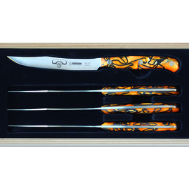 steak knife set PREMIUMCUT Spicy Orange 4-part | blade length 12 cm product photo
