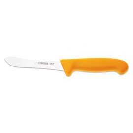 skinning knife curved blade smooth cut | yellow | blade length 13 cm  L 27 cm product photo