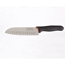 santoku PRIME LINE CHEF straight blade hollow grind blade | black | blade length 18 cm product photo