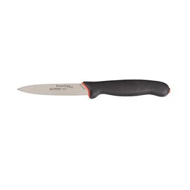  vegetable knife PRIME LINE CHEF medium sharp smooth cut  | short handle nose | black | blade length 10 centimeters product photo