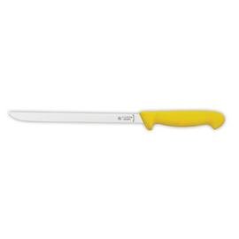 liver sausage knife extra slim straight blade wavy cut | yellow | blade length 21 cm  L 35 cm product photo