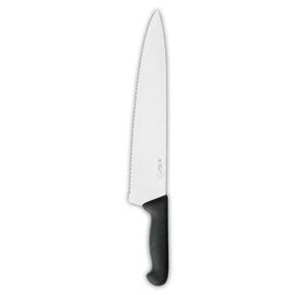 chef's knife straight blade wavy cut | black | blade length 31 cm  L 45 cm product photo