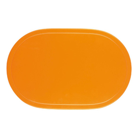 table mat vinyl orange oval | 455 mm x 290 mm product photo