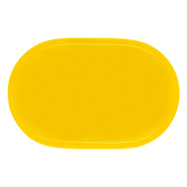 table mat vinyl yellow oval | 455 mm x 290 mm product photo
