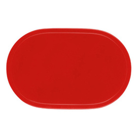table mat vinyl red oval | 455 mm x 290 mm product photo