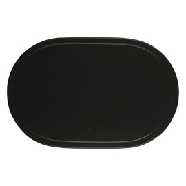 table mat vinyl black oval | 455 mm x 290 mm product photo