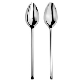 salad cutlery X 15 stainless steel shiny  L 300 mm product photo