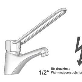 basin mixer puna | longer ringhebel | for unpressurized storage product photo