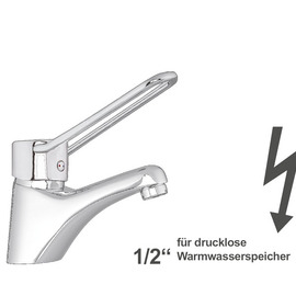 basin mixer puna | short ring lever | for unpressurized storage product photo
