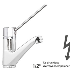 basin mixer zena | for unpressurized storage | lever round long product photo