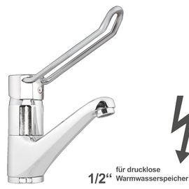 basin mixer zena | for unpressurized storage | lever bent product photo