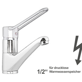 basin mixer zena | short ring lever | for unpressurized storage product photo