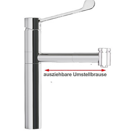 Spültischbatterie xara | long lever on a pillar outreach 210 mm product photo