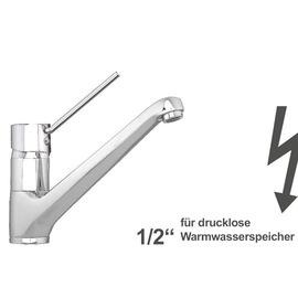 Spültischbatterie zena | for unpressurized storage | lever straight outreach 250 mm product photo