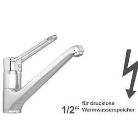 Spültischbatterie zena | short ring lever | for unpressurized storage outreach 250 mm product photo