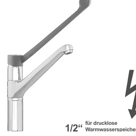 Spültischbatterie xena | for unpressurized storage | long lever on a pillar outreach 250 mm product photo