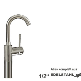 basin mixer lever mixer tap on a pillar product photo