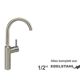 Column battery lexur 1/2" | lever mixer tap outreach 220 mm product photo