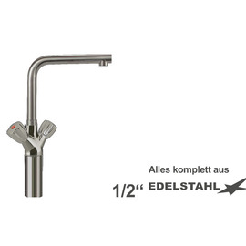 Column battery CLASSIC 3/4" | two-handle mixer tap outreach 220 mm product photo